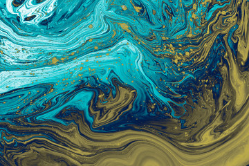  Blue Liquid marble abstract surfaces Design.