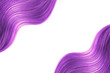 canvas print picture - Purple shiny hair as background. Copyspace