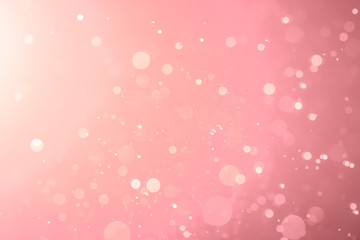 Wall Mural - abstract pink bokeh defocus glitter blur background.