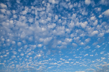 Blue sky background with clouds