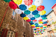 © Louis-Paul Photo - Lot of Umbrellas in Petit Champlain street Quebec city