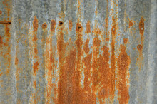 Rusty Zinc Texture Background Detail.