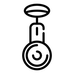 Poster - Vertical action camera icon. Outline vertical action camera vector icon for web design isolated on white background