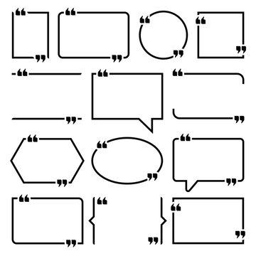 Vector Labels set for Text Quotes.