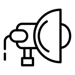 Poster - Scene spotlight icon. Outline scene spotlight vector icon for web design isolated on white background