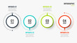 Timeline infographic design vector can be used for workflow layout, diagram, presentations, web design. Business concept with 4 options, steps or processes.