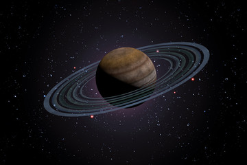 Wall Mural - planet saturn galaxy 3d illustration