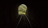 Fototapeta  - railway in the tunnel