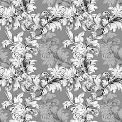  Vintage Flower pattern.background. Ornamental texture with flowers. Vector hand draw damask patter for greeting cards and wedding invitations.Seamless texture for wallpapers, textile, wrapping.