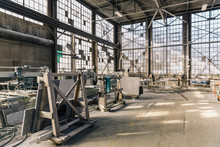 Interior Of Industrial Stone Cutting Facility