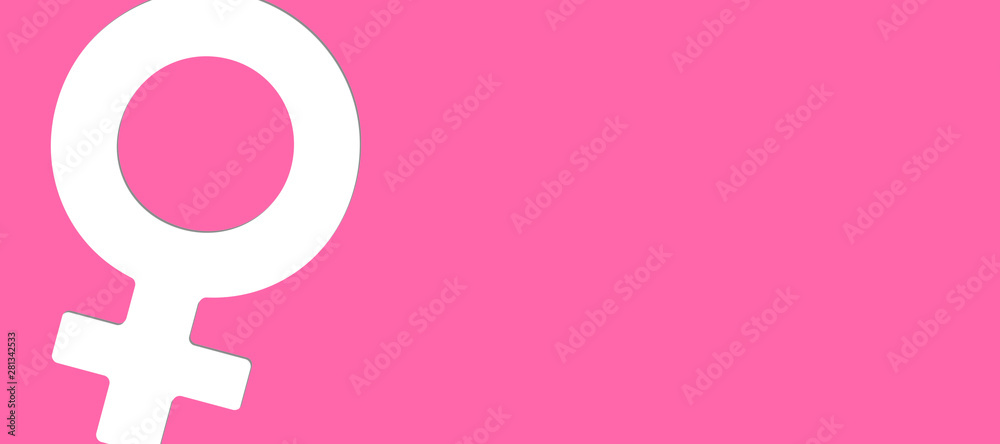 Pink Woman Sign