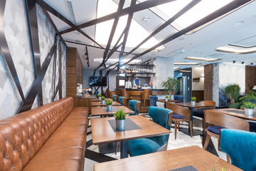 Interior of a modern hotel  lounge cafe bar restaurant