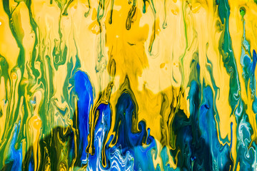 Poster - green abstract paint splash creative background design with copy space