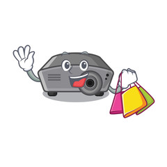 Poster - Shopping projector isolated with on the mascot