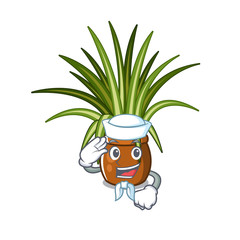 Sticker - Sailor spider plant in the character shape