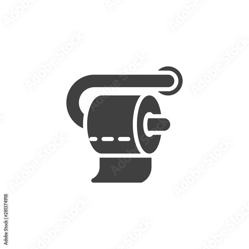 Fotomural Toilet paper roll vector icon