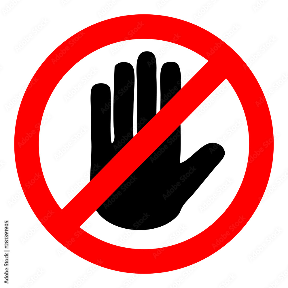 Fotomural Do Not Enter Sign No Symbol Stop Forbidden Ref