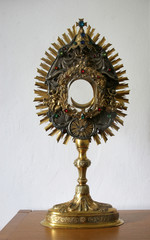 Monstrance, church of the Saint Peter in Ivanic Grad, Croatia