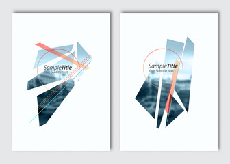 Wall Mural - flyer layout template.modern background. vector brochure background with elements for magazine, cove