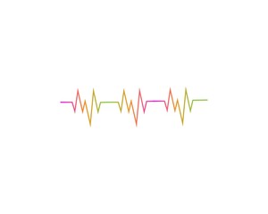 Wall Mural - sound wave ilustration logo vector icon template