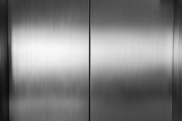 Wall Mural - Elevator door metal, stainless steel texture background