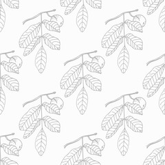 abstract seamless floral pattern Walnut