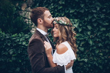 Wall Mural - beautiful wedding couple