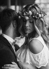 Wall Mural - beautiful wedding couple