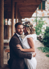 Wall Mural - beautiful wedding couple