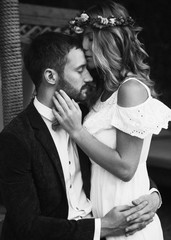 Wall Mural - beautiful wedding couple
