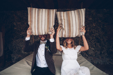 Wall Mural - beautiful wedding couple
