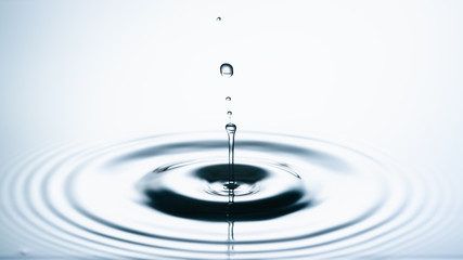 Wall Mural - water drop collision. water splash