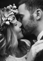Wall Mural - beautiful wedding couple