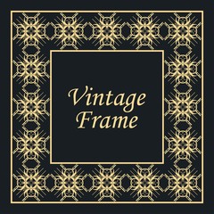 Wall Mural - Decorative vintage modern art deco frame and border