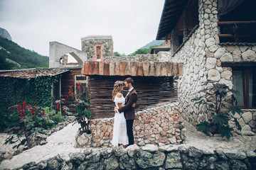 Wall Mural - beautiful wedding couple