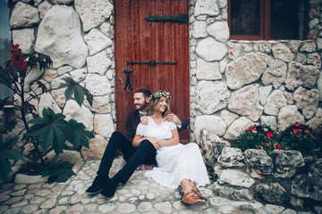 Wall Mural - beautiful wedding couple