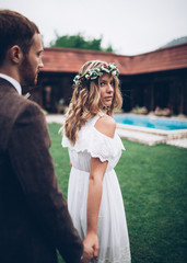Wall Mural - beautiful wedding couple