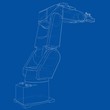 © cherezoff - Industrial robot manipulator. Vector