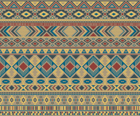 American indian pattern tribal ethnic motifs geometric vector background.