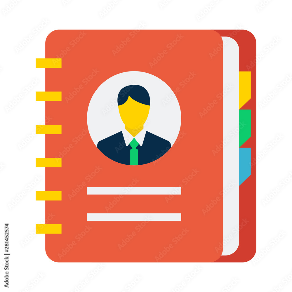 Contact Book Vector contact book Stock Vector | Adobe Stock