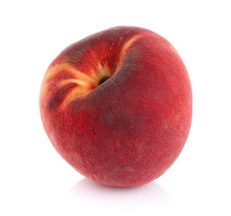 Poster - Peach isolated on white background