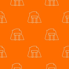 Poster - Mine enter pattern vector orange for any web design best