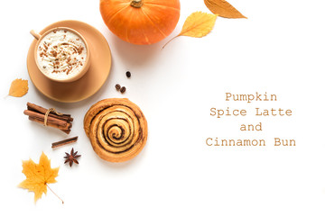 Canvas Print - Pumpkin Spice Latte and Cinnabon