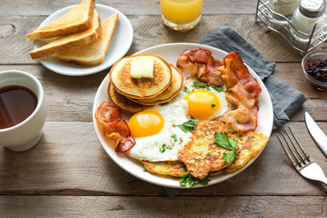 Wall Mural - Full American Breakfast