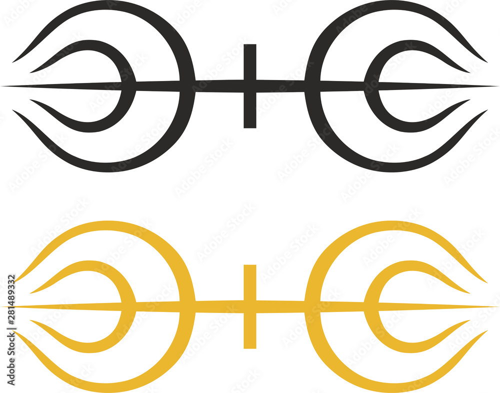 vajra simbol religion print icon Stock Illustration | Adobe Stock