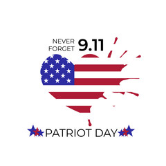 Wall Mural - Patriot day of United States of America. USA patriotic holiday vector csrd, poster, banner template. Never forget 9.11. September 11, We will never forget.