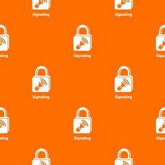 Poster - Signaling pattern vector orange for any web design best