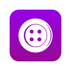 Poster - sewing button icon digital purple for any design isolated on white vector illustration