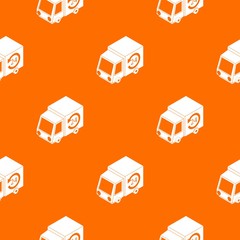Poster - 24 hour delivery pattern vector orange for any web design best