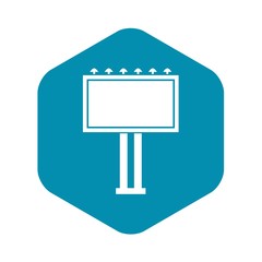 Poster - Advertising billboard icon. Simple illustration of advertising billboard vector icon for web